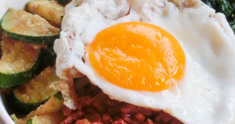 Bibimbap à la courgette