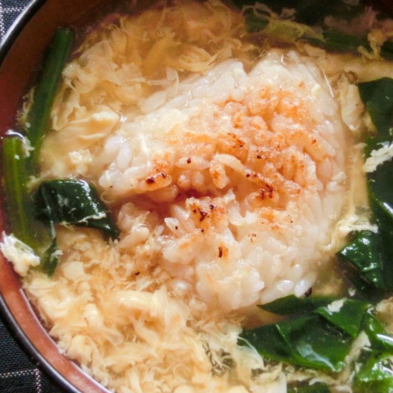 Soupe onigiri grillé