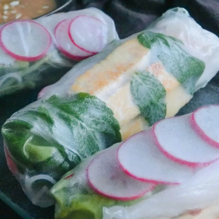 Rouleaux de printemps au tofu grillé