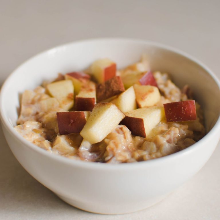 Porridge pomme cannelle