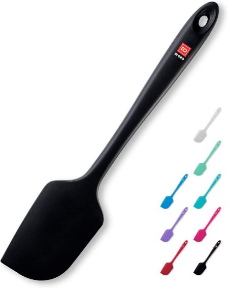 DI ORO® - Grande spatule de Cuisine en Silicone - Spatule Maryse Silicone résistante à 315 ºC - Design sans Coutures - Silicone Professionnel antiadhésif avec âme en Acier Inoxydable