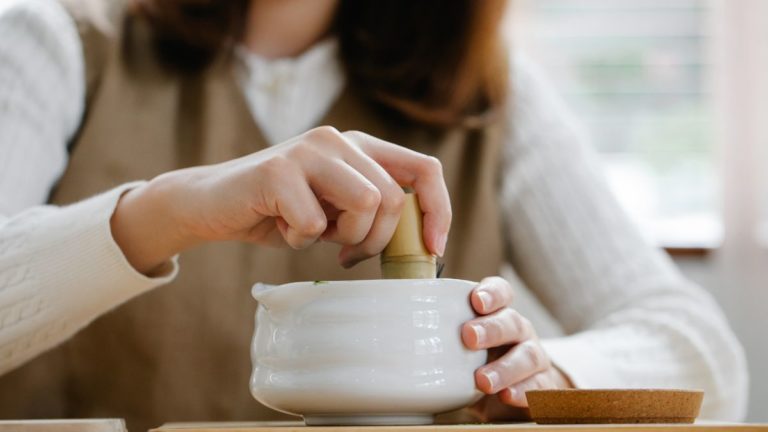 Bol à Matcha En Verre Transparent 350 Ml Avec Bec Verseur - Fait Main, Pour Thé Matcha, Latte, Cuisine