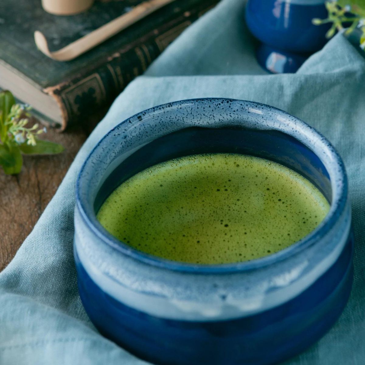 Bol bleu Kumiko Matcha