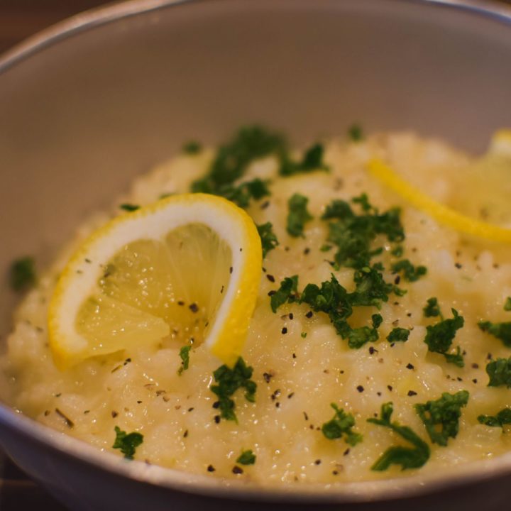 Risotto au parmesan et au citron (facile)
