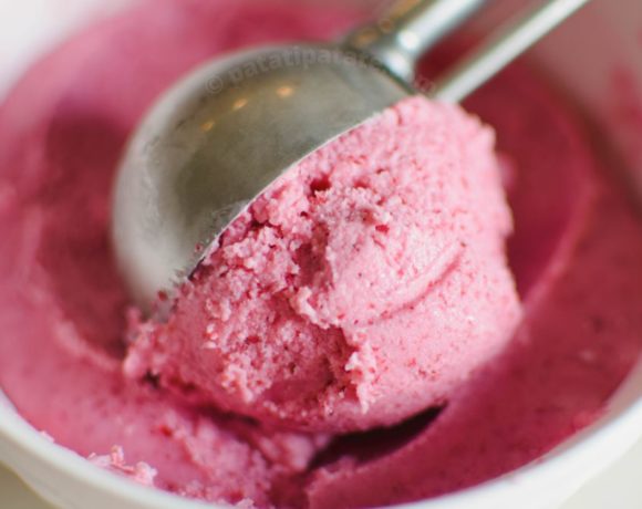 Recette Glace maison à la framboise (sans sorbetière) - Patati Patate