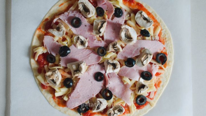 Recette pizza reine Dans quel ordre faut-il mettre les ingrédients ?