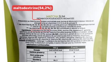 matcha slim composition matcha slim composition maltodextrine